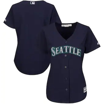 womens majestic navy seattle mariners alternate cool base replica team jersey